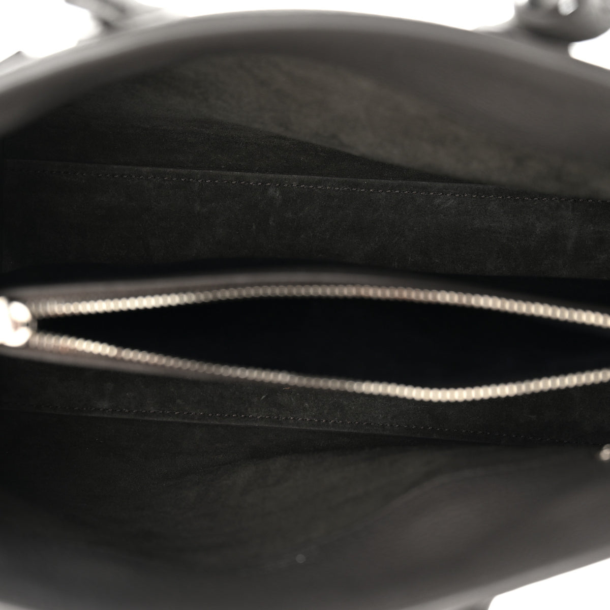 Grained Calfskin Baby Supple Sac De Jour Fog