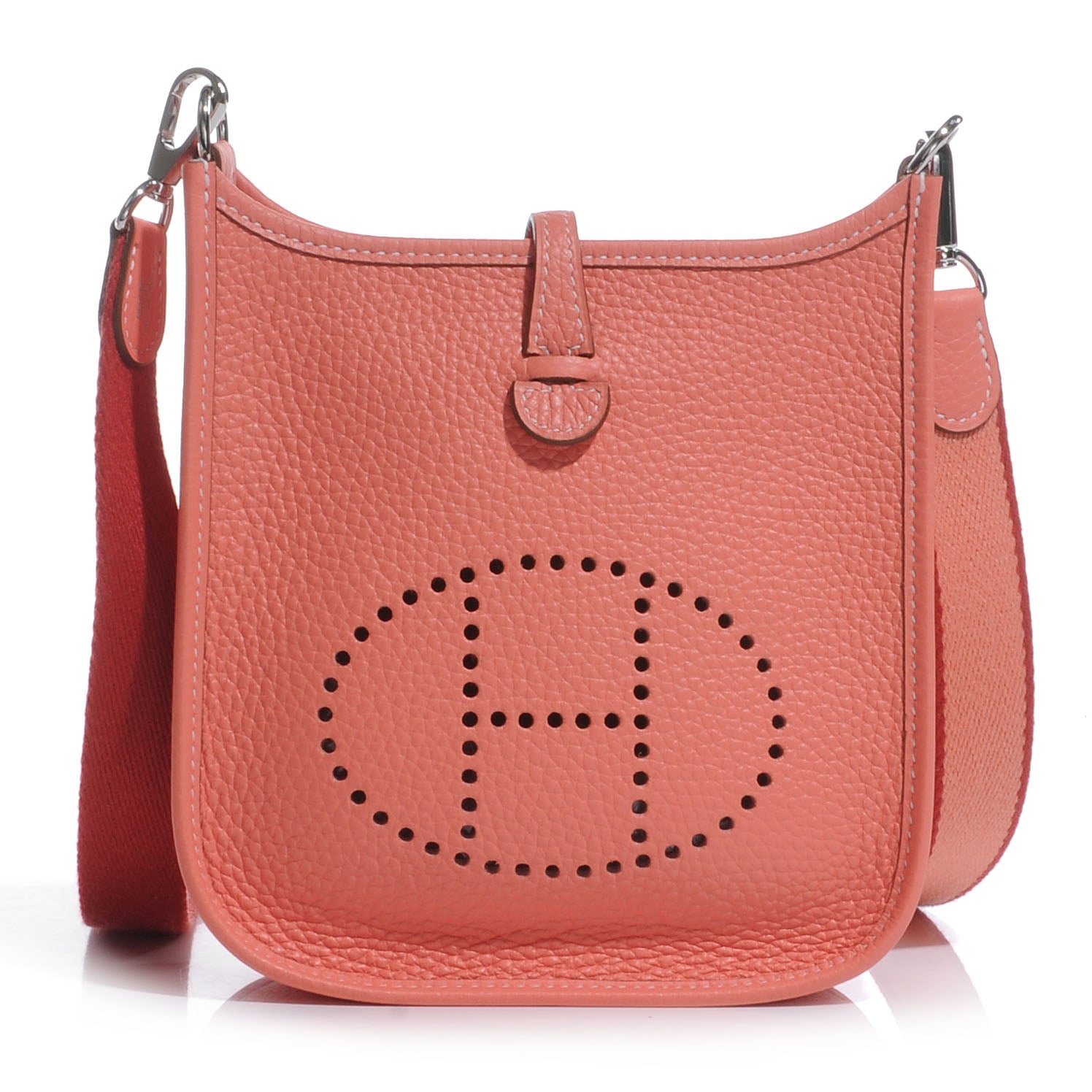 Hermes Taurillon Clemence Evelyne TPM Crevette 1 of 8
