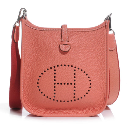 Hermes Taurillon Clemence Evelyne TPM Crevette 1 of 8