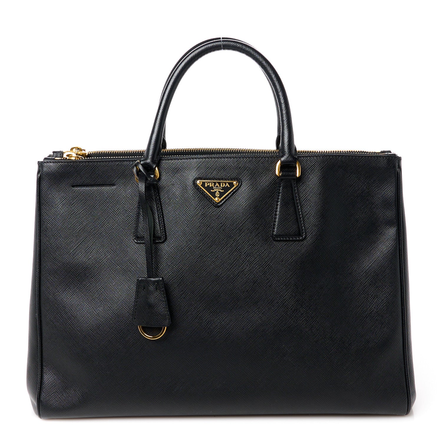 Prada Saffiano Large Galleria Double Zip Tote Black 1 of 12