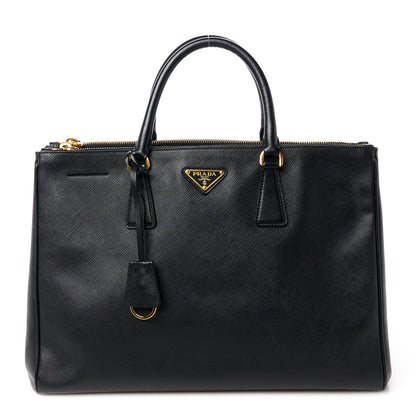 Prada Saffiano Large Galleria Double Zip Tote Black 1 of 12