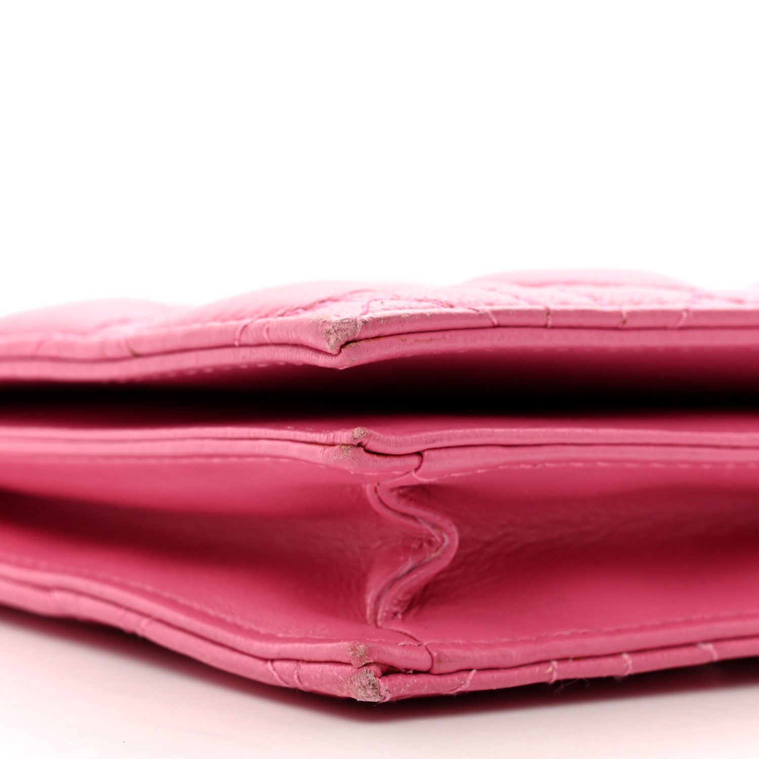 Christian Dior Lambskin Cannage Lady Dior Convertible Clutch Fuchsia 8 of 10
