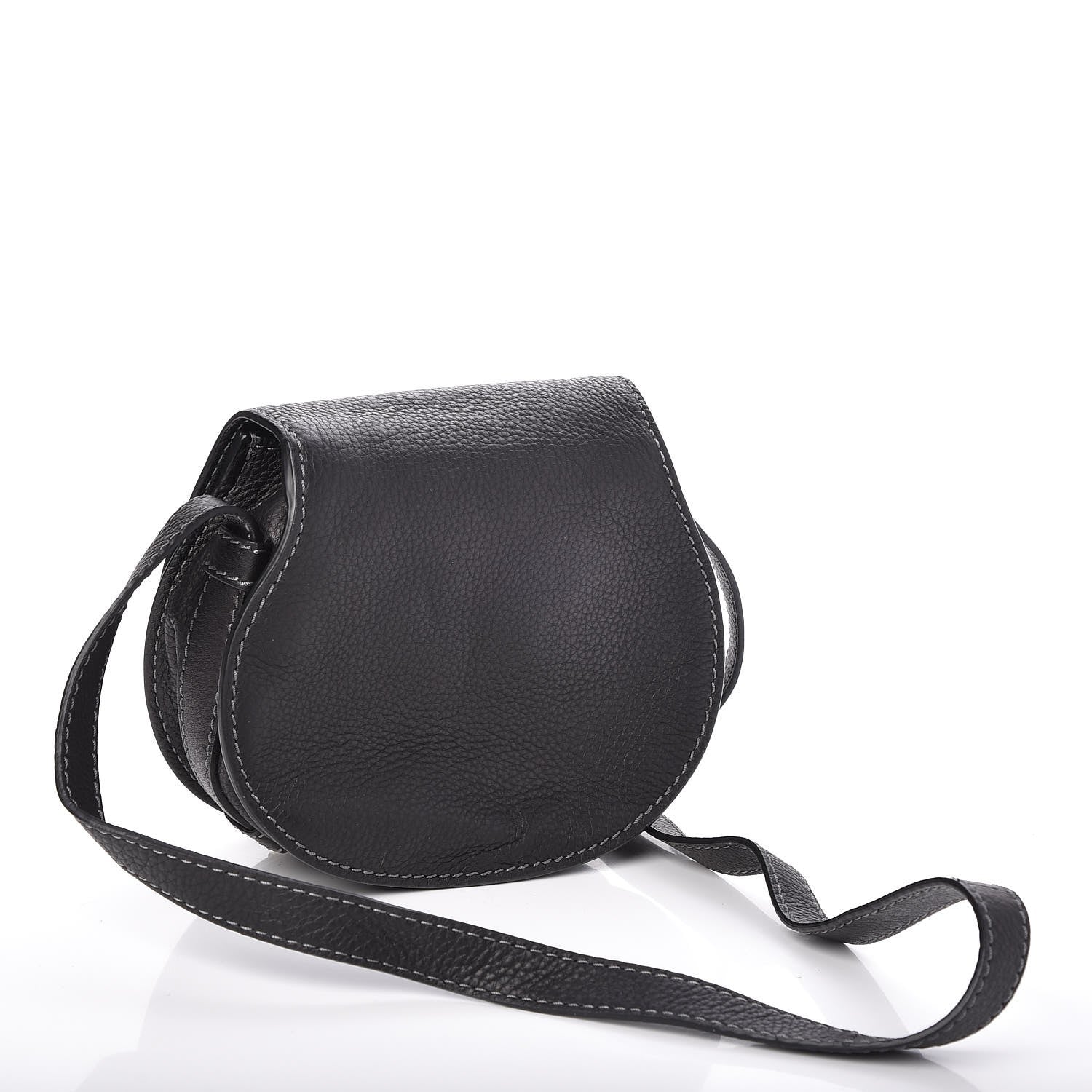 Chloe Calfskin Mini Marcie Round Crossbody Bag Black 3 of 7