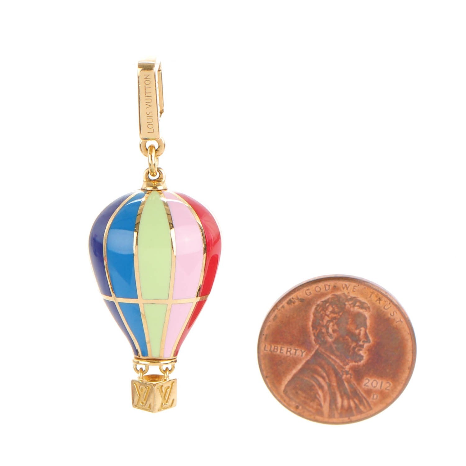 Louis Vuitton 18K Gold Lacquer Murakami Hot Air Balloon Charm 2 of 4