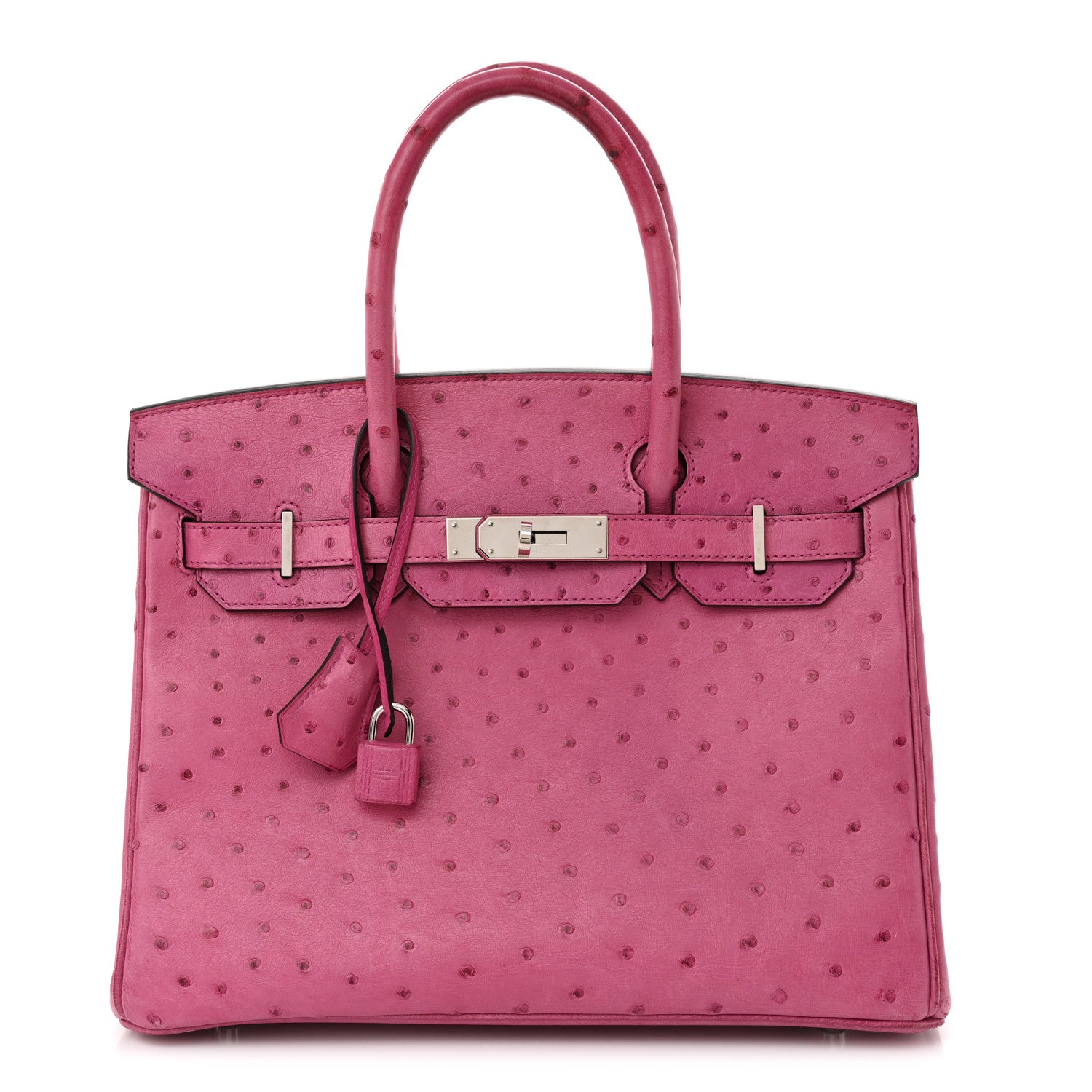 Hermes Ostrich Birkin 30 Rose Pourpre 1 of 13