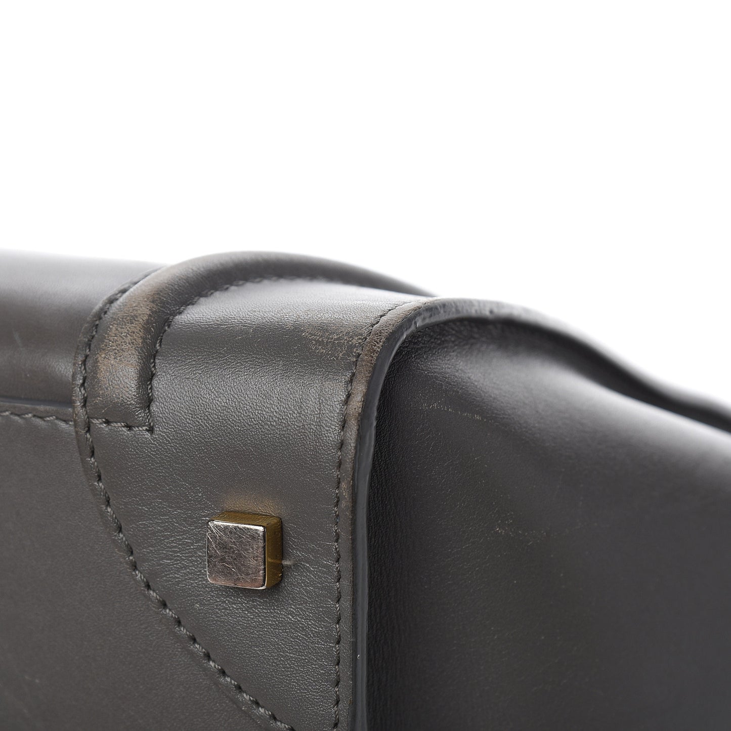 Smooth Calfskin Mini Luggage Smoke