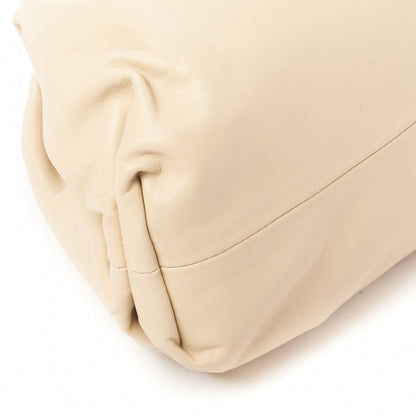 Bottega Veneta Smooth Butter Calf The Pouch Oversized Clutch Almond 9 of 14