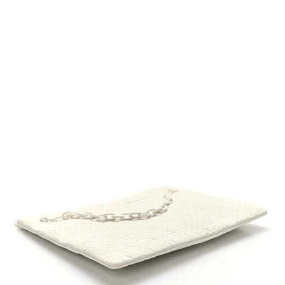 Louis Vuitton Taurillon Monogram Solar Ray A4 Pouch White 4 of 6