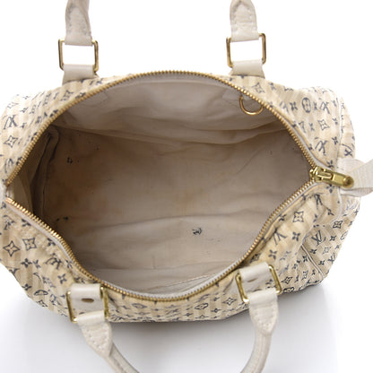 Louis Vuitton Mini Lin Croisette Speedy 30 Blue 4 of 19
