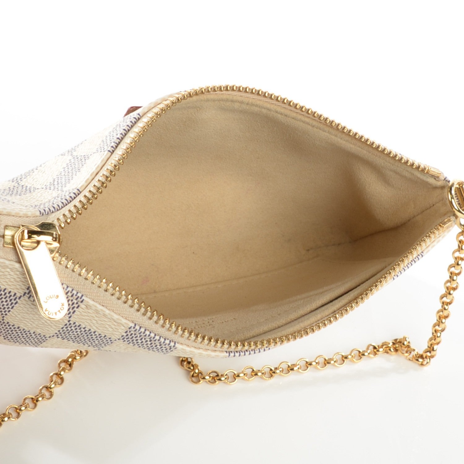 Louis Vuitton Damier Azur Pochette Milla MM 5 of 8