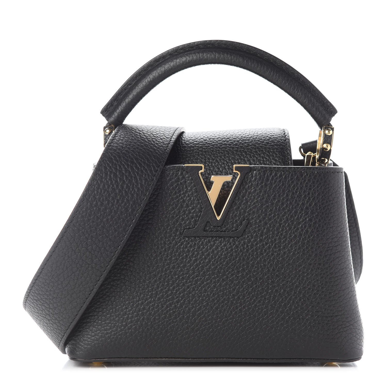 Louis Vuitton Taurillon Mini Capucines Black 1 of 8