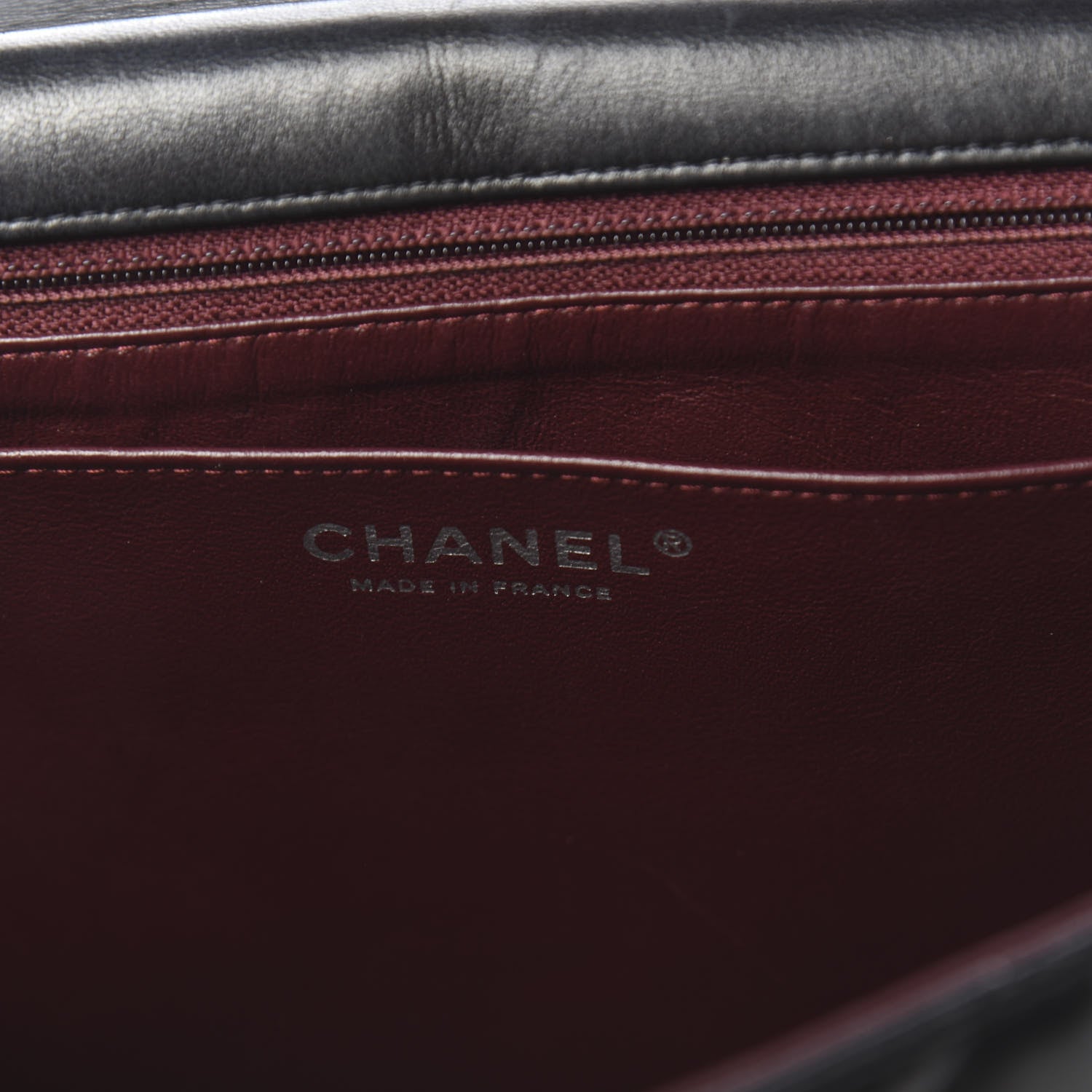 Chanel Lambskin Quilted Jumbo Single Flap Black 6 of 13