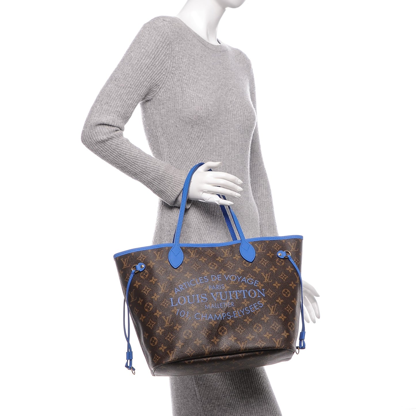 Monogram Articles de Voyage Ikat Neverfull MM Grand Blue