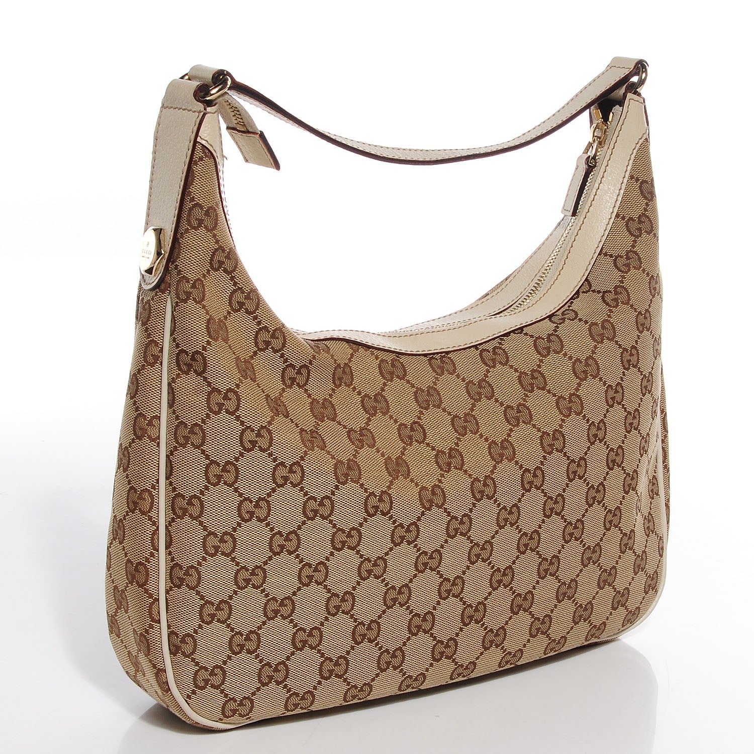 Gucci Monogram Medium Charmy Hobo Off White 3 of 7