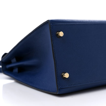 Hermes Epsom Kelly Sellier 28 Bleu Saphir 8 of 9