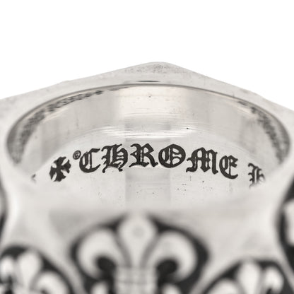 Chrome Hearts Sterling SIlver Pentagon Fleur de Lis Ring 55 7.25 4 of 5