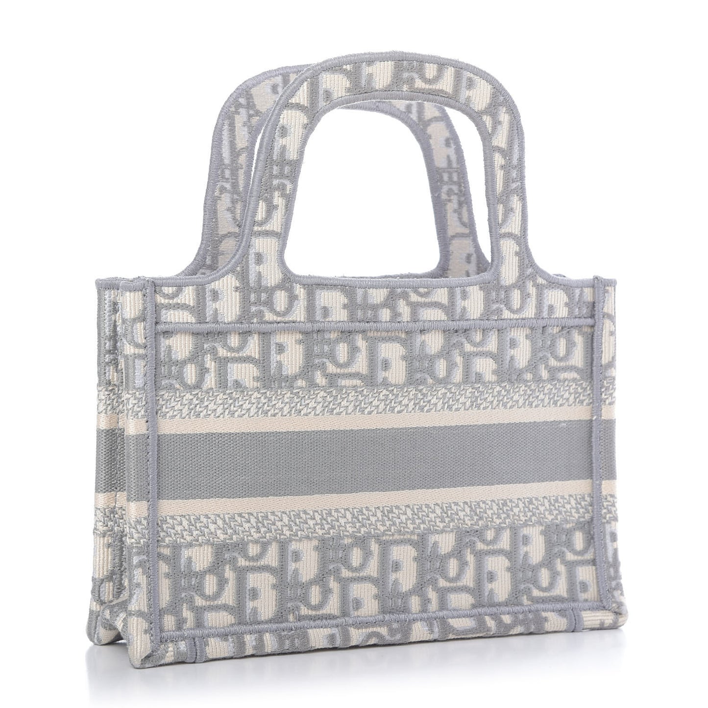 Oblique Mini Book Tote Grey Multicolor