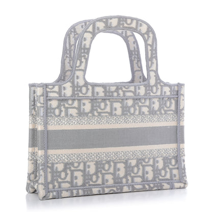 Christian Dior Oblique Mini Book Tote Grey Multicolor 3 of 9