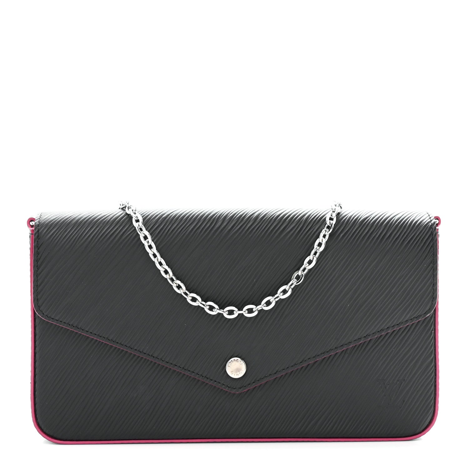 Louis Vuitton Epi Pochette Felicie Black Hot Pink 2 of 25