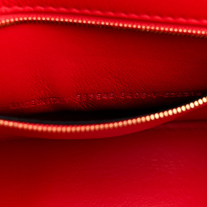 Balenciaga Shiny Box Calfskin Small Hourglass Top Handle Bag Bright Red 7 of 11