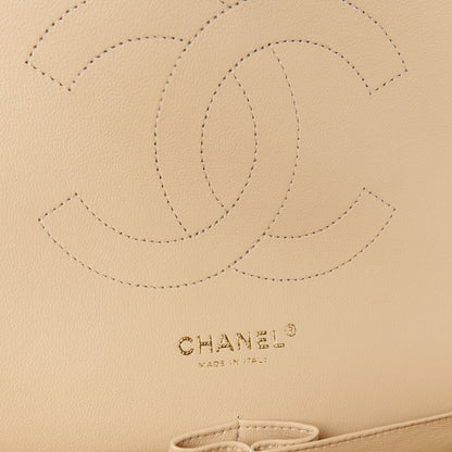 Chanel Caviar Quilted Jumbo Double Flap Beige 6 of 11