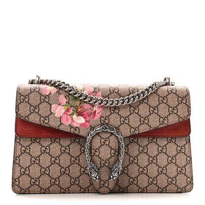 Gucci GG Supreme Monogram Blooms Small Dionysus Shoulder Bag Beige Multicolor Dry Rose 1 of 14