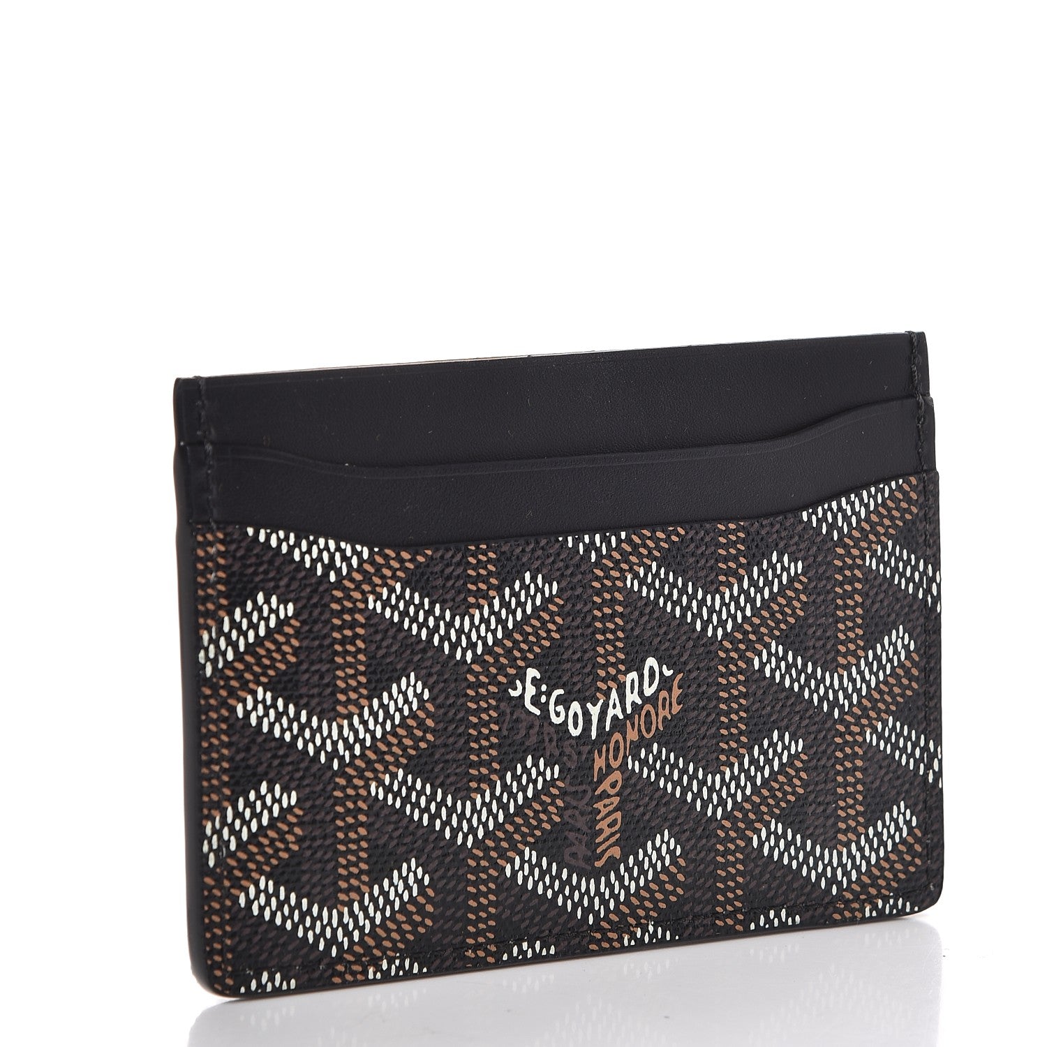 Goyard Goyardine Saint Sulpice Card Holder Black 3 of 8