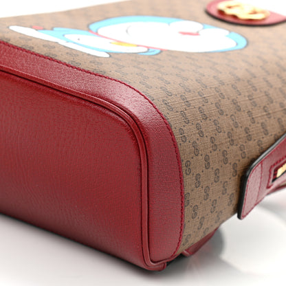 Gucci X DORAEMON Mini Vintage GG Supreme Monogram Small Dome Backpack Beige Cherry Red 10 of 10