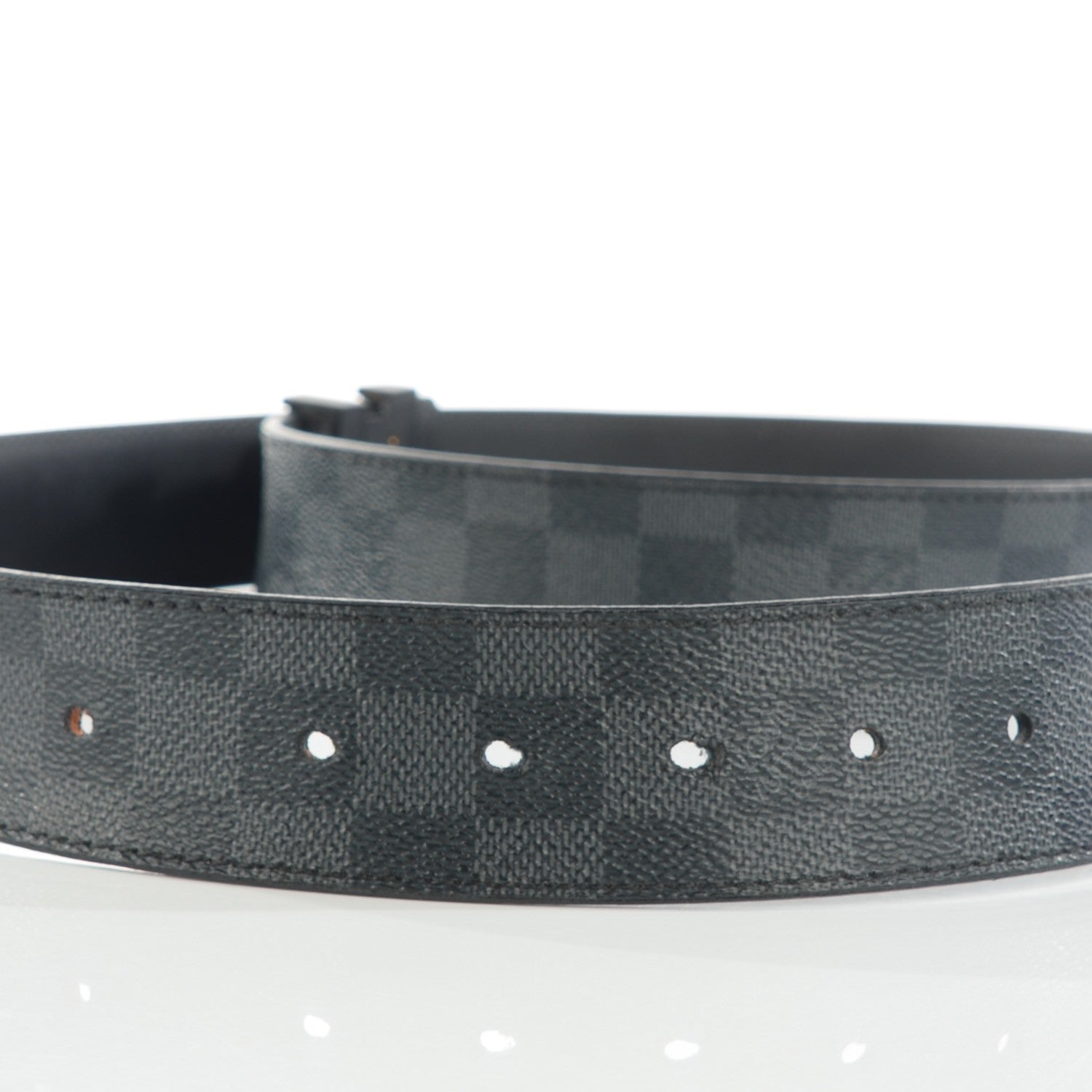 Louis Vuitton Damier Graphite 40mm LV Initiales Belt 105 42 7 of 9
