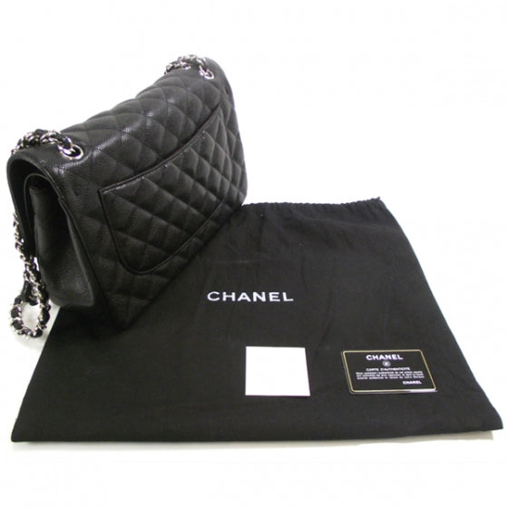 Chanel Caviar Jumbo Flap Black 2 of 12