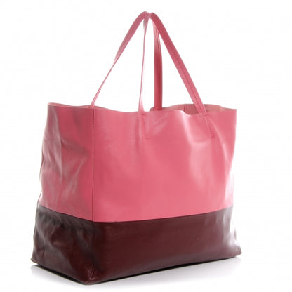 Celine Lambskin Horizontal Bi-Cabas Pink Rust 3 of 8