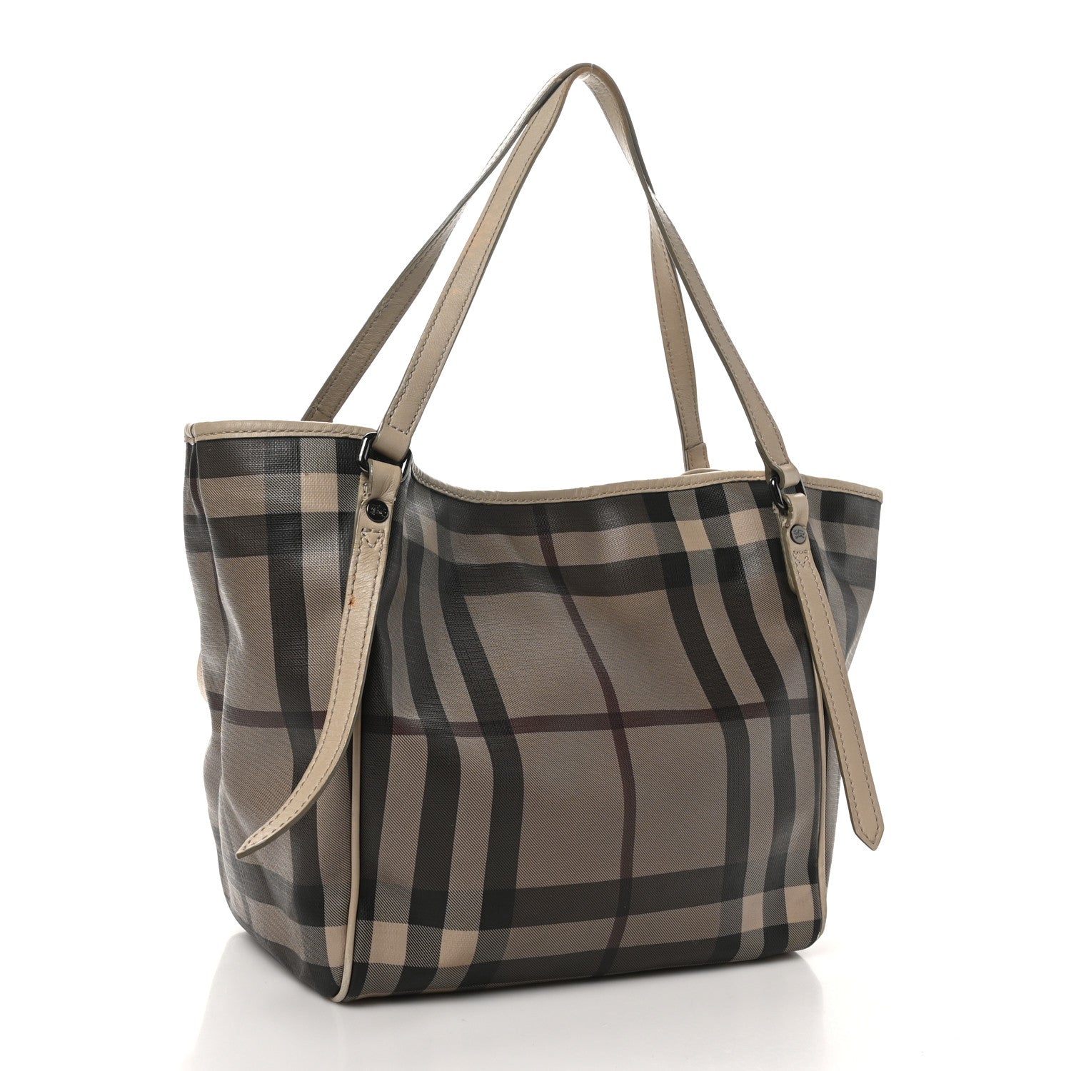 Burberry Smoked Check Small Canterbury Tote Trench 4 of 13