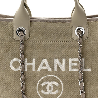 Chanel Mixed Fibers Medium Deauville Tote Grey 9 of 12