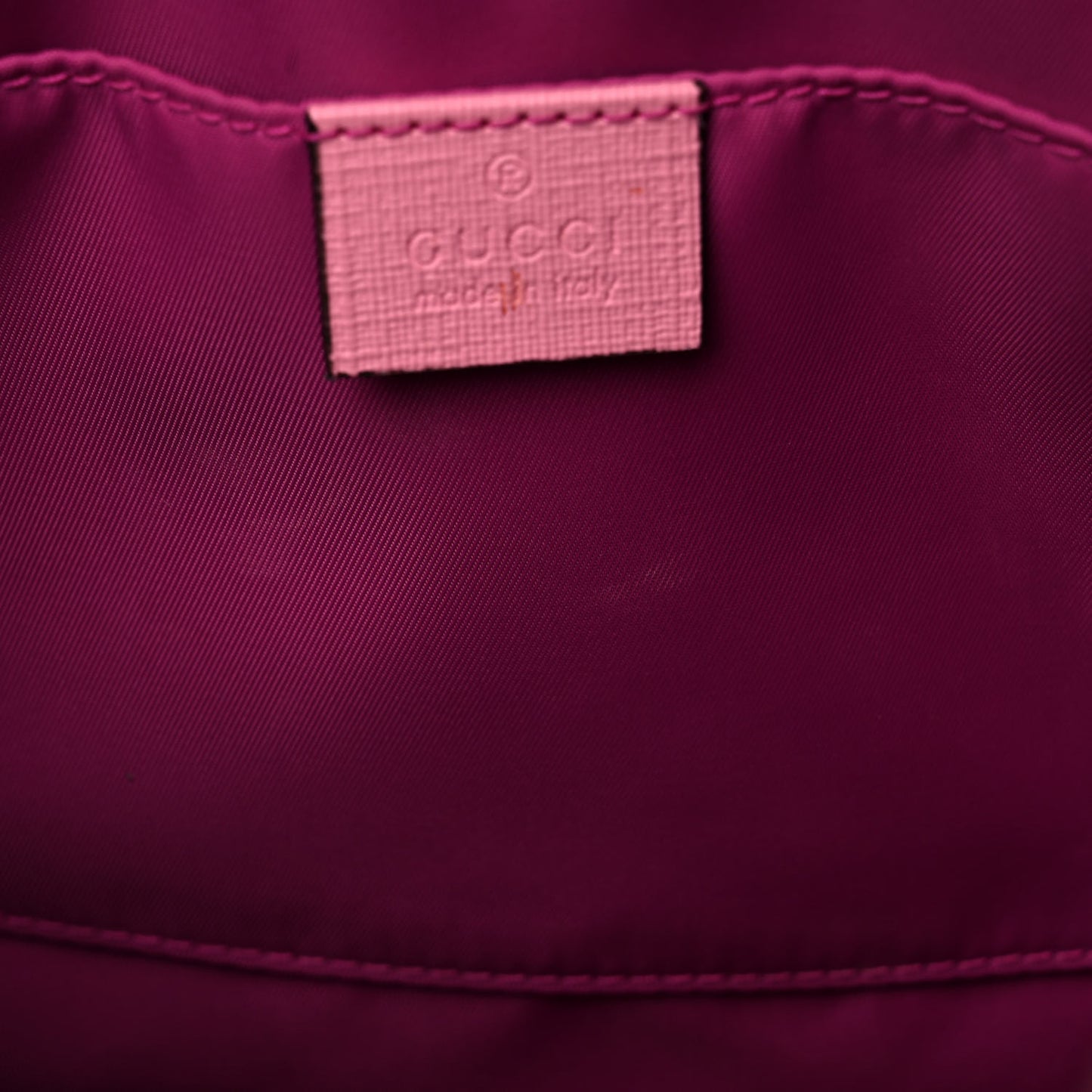 GG Supreme Monogram 3-D Strawberry Childrens Tote Beige Ebony Lotus Pink Fuxia Emerald