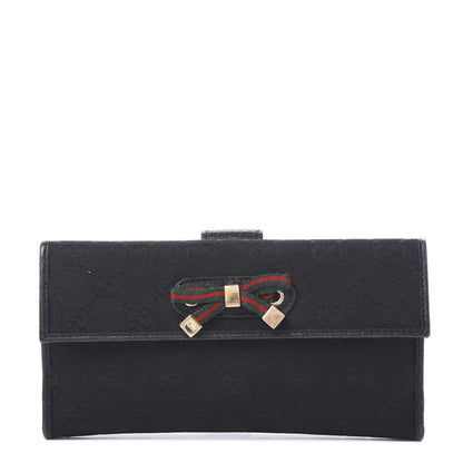 Gucci Monogram Princy Continental Wallet Black 1 of 5