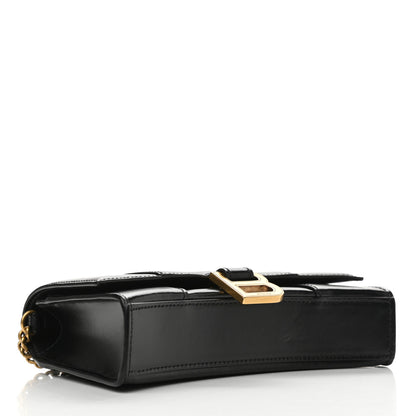 Balenciaga Shiny Box Calfskin Hourglass Chain Bag Black 4 of 9