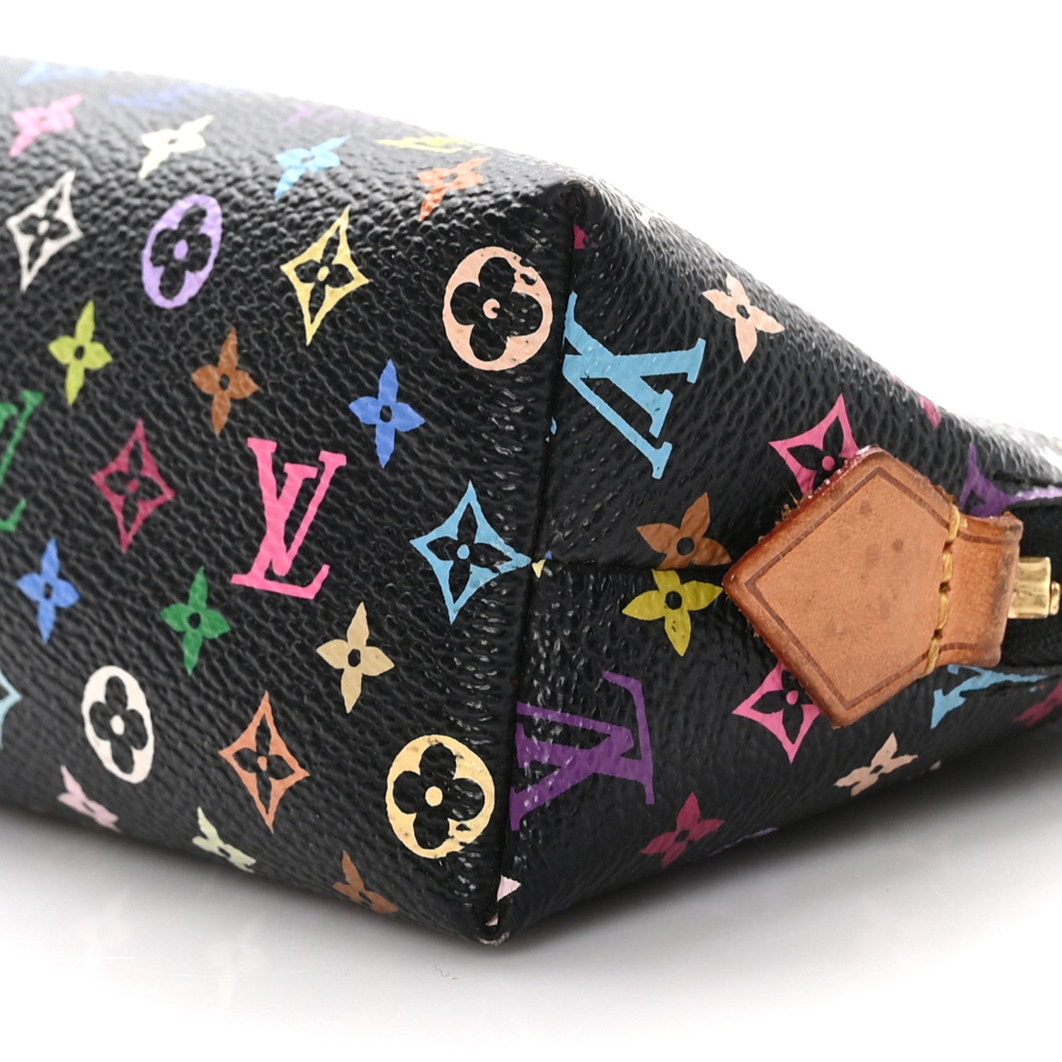 Louis Vuitton Monogram Multicolor Cosmetic Pouch Black Grenade 8 of 9