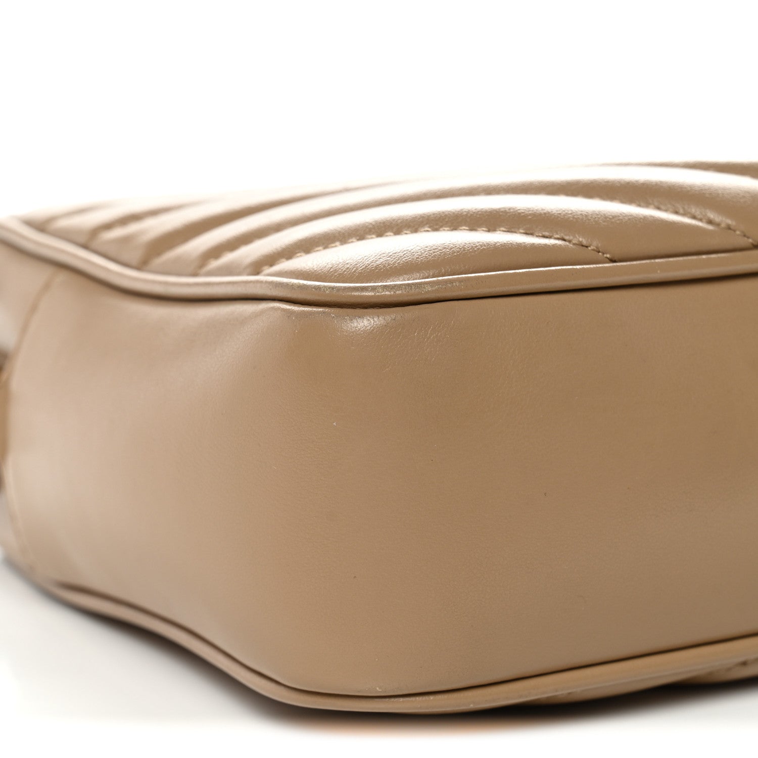 Saint Laurent Calfskin Matelasse Monogram Lou Camera Bag Dark Beige 9 of 16