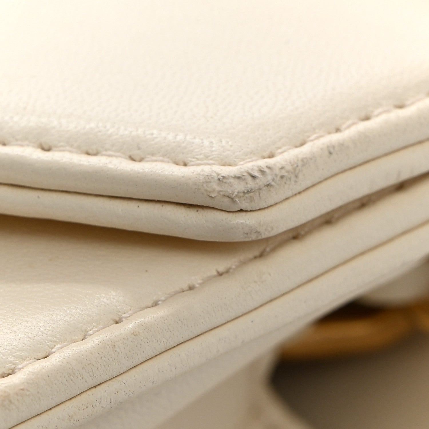 Chanel Lambskin Reversed Chevron Quilted Flap White 14 of 17