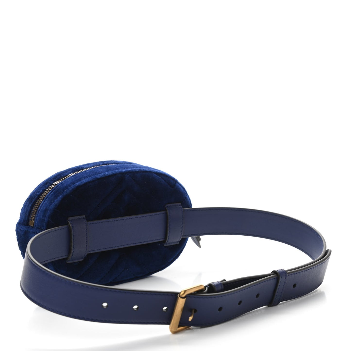 Velvet Matelasse GG Marmont Belt Bag 85 34 Cobalt Blue