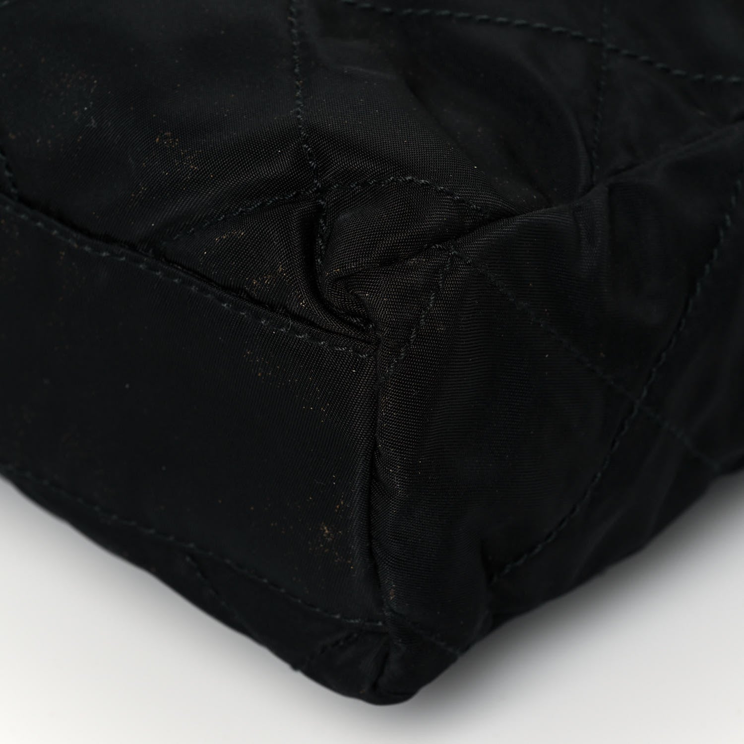 Prada Nylon Tessuto Impuntu Quilted Flap Shoulder Bag Black 10 of 12