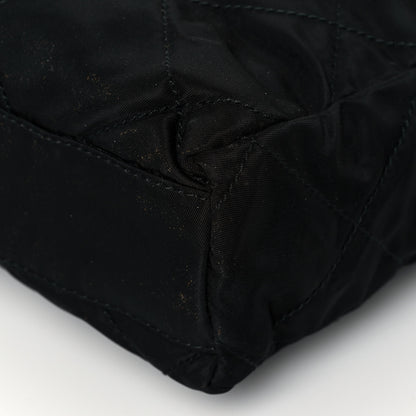Prada Nylon Tessuto Impuntu Quilted Flap Shoulder Bag Black 10 of 12