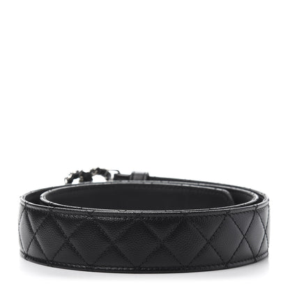 Chanel Caviar Quilted CC Chain Belt 85 34 Black 2 of 9