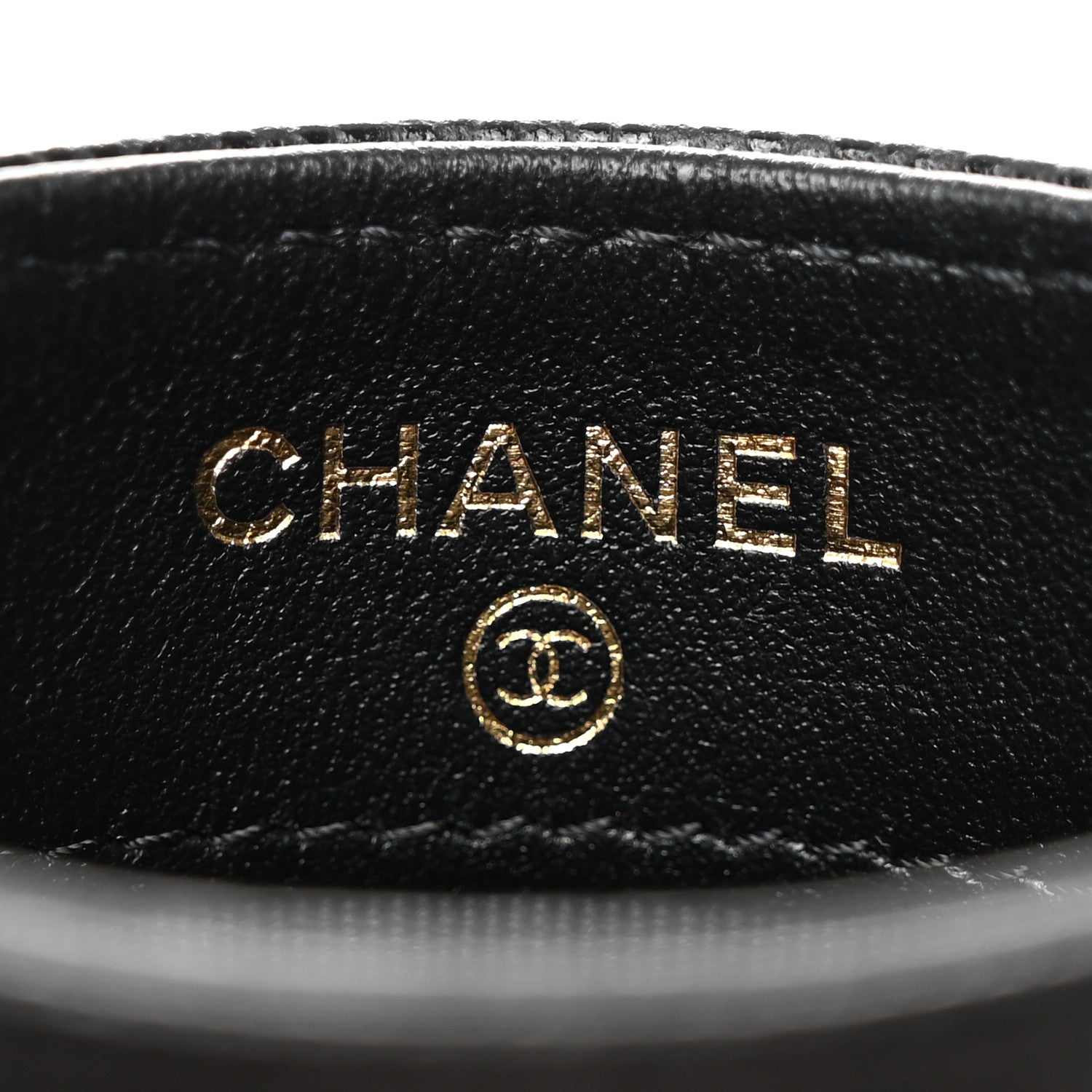 Chanel Caviar Quilted Crystal Card Holder Black 6 of 9