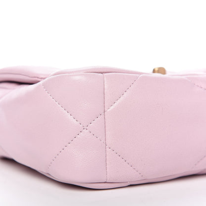 Chanel Lambskin Quilted Medium Chanel 19 Flap Light Pink 6 of 10