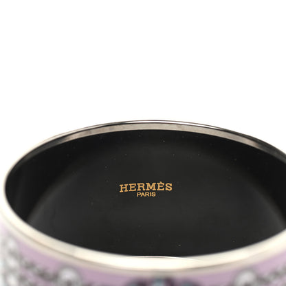Hermes Enamel Printed Wide Rubans du Cheval Extra Bracelet 65 Colorise 4 of 5