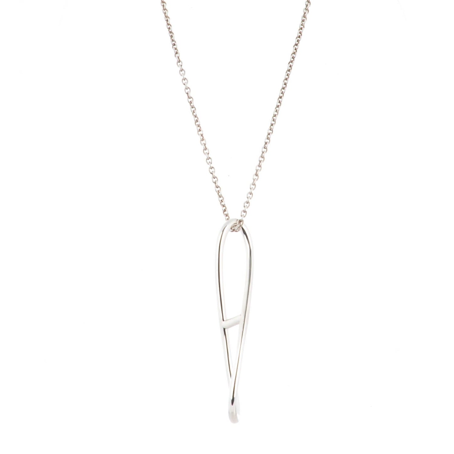 Sterling Silver Looping Pendant Necklace GM