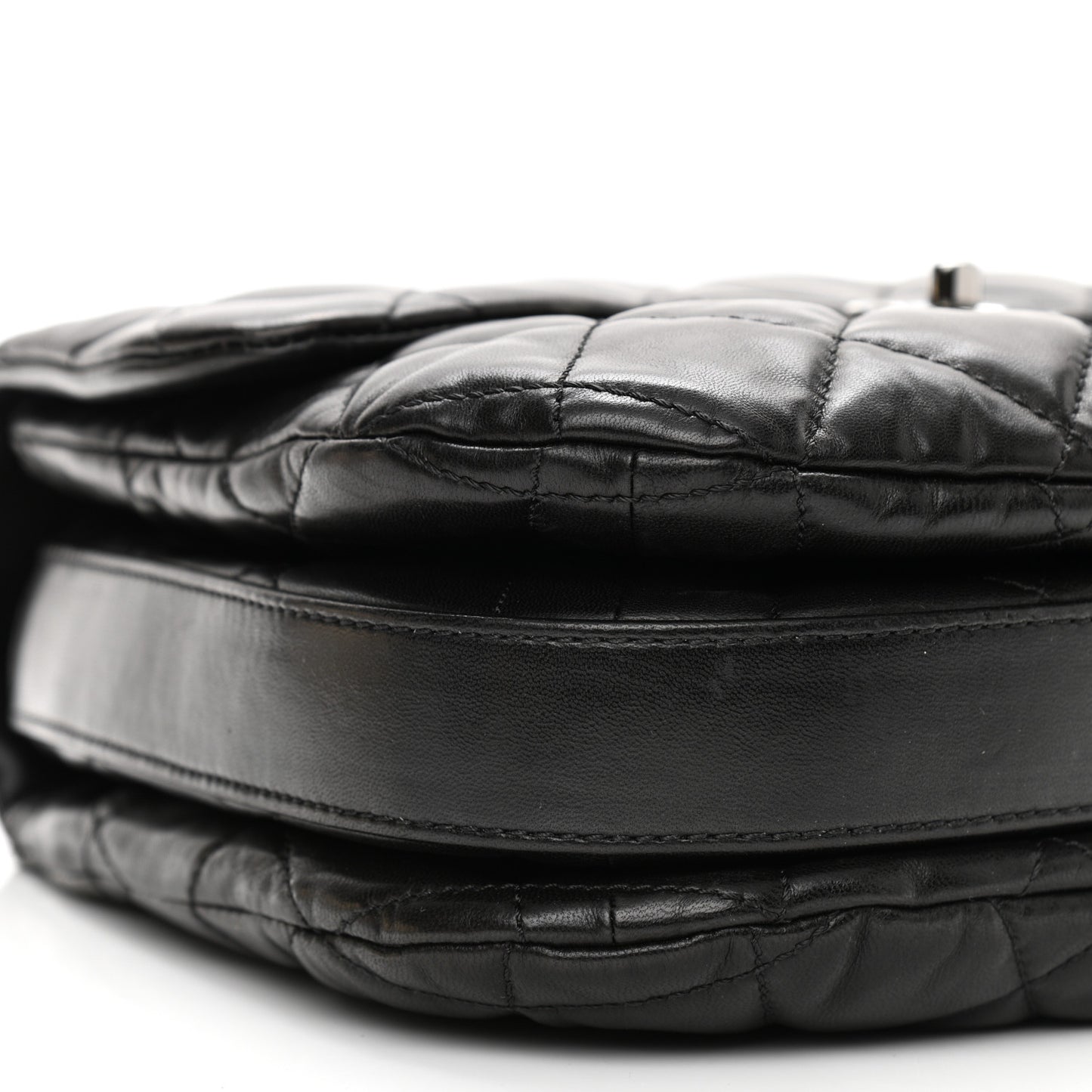 Lambskin Quilted Chanel 3 Large Flap Black