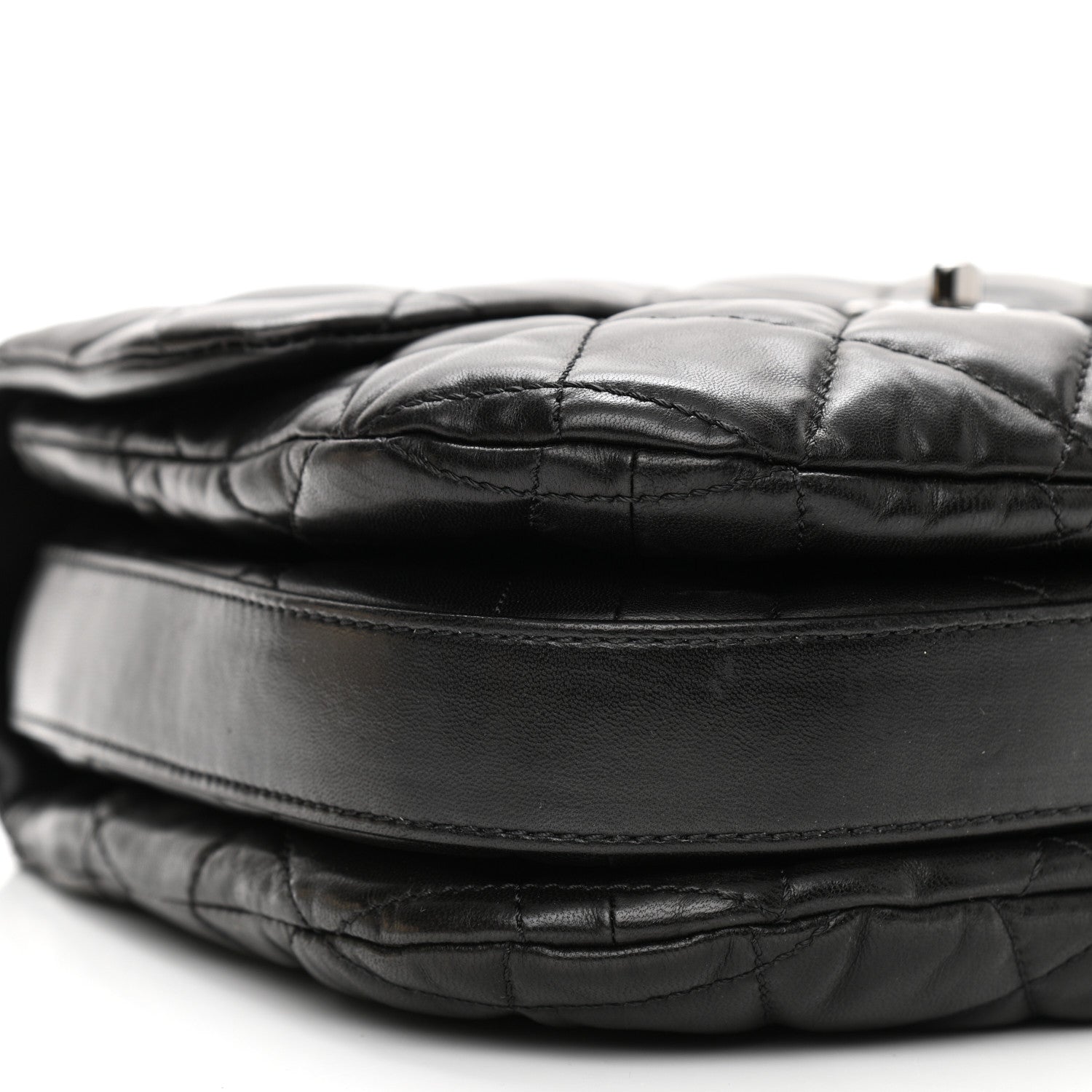 Chanel Lambskin Quilted Chanel 3 Large Flap Black 8 of 10
