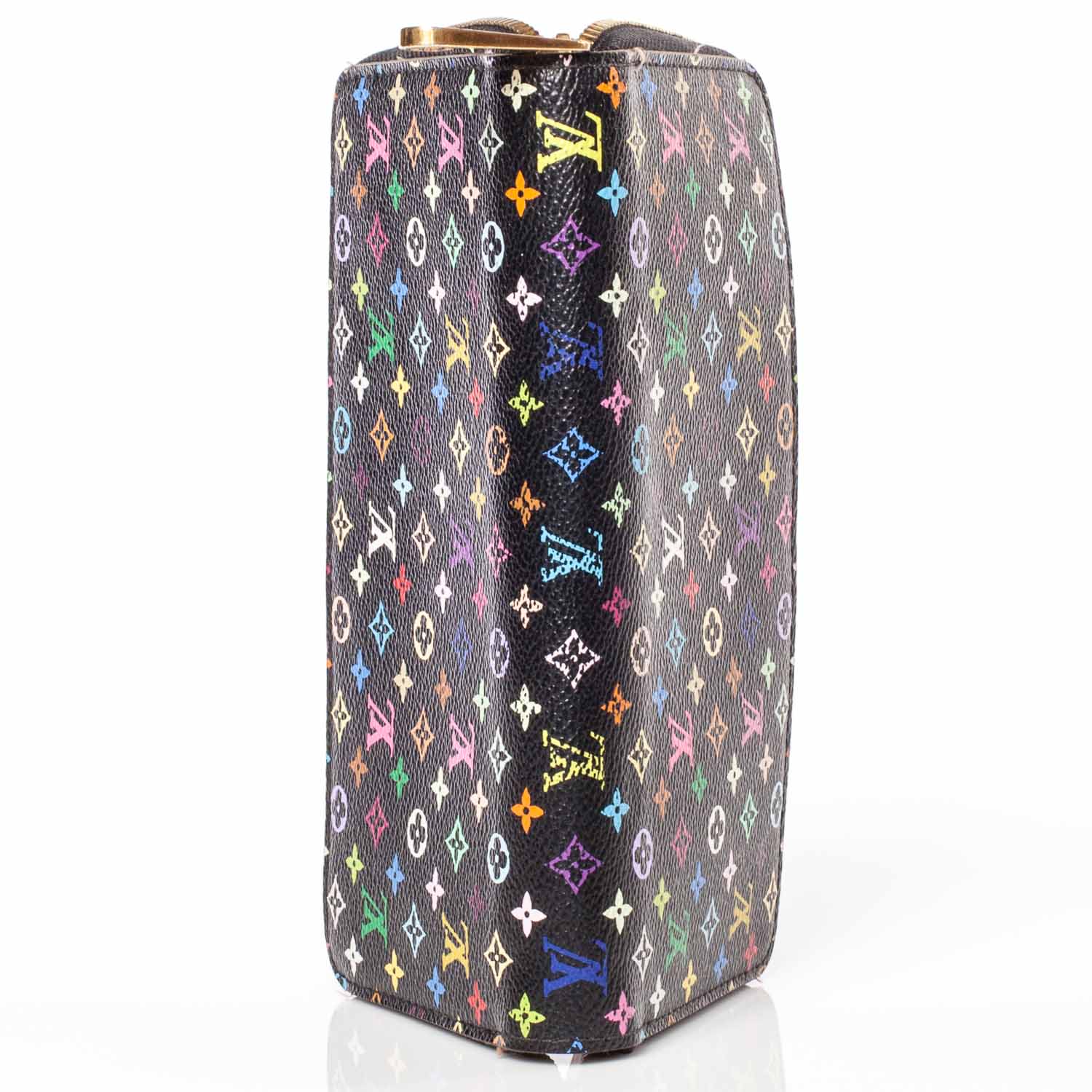 Louis Vuitton Monogram Multicolor Zippy Wallet Black 5 of 8